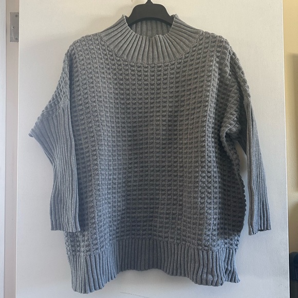 French connection sweaters  cotton , gray  oversized - Picture 1 of 7